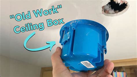 replace ceiling light junction box|install ceiling light fixture box.